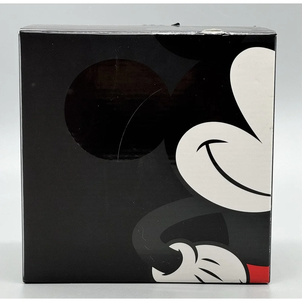 Pottery Barn Disney Mickey‎ Mouse Glass Tumblers Set of 4 Black White